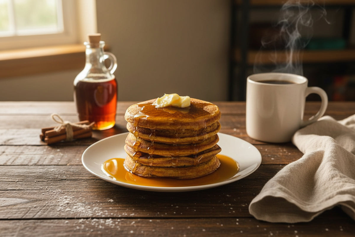 Pumpkin Quinoa Pancakes